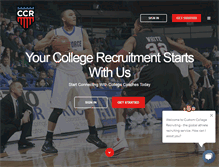 Tablet Screenshot of customcollegerecruiting.com